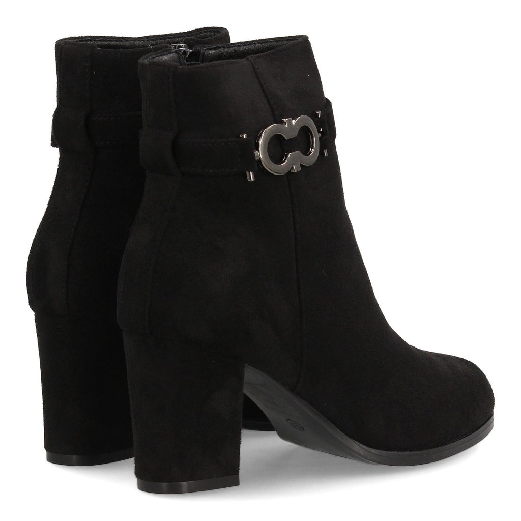 Elegante schwarze Stiefeletten mit Absatz