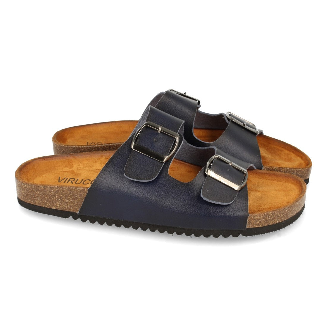 Sandalias Azules Mujer Planas Planta Anatómica Cómodas