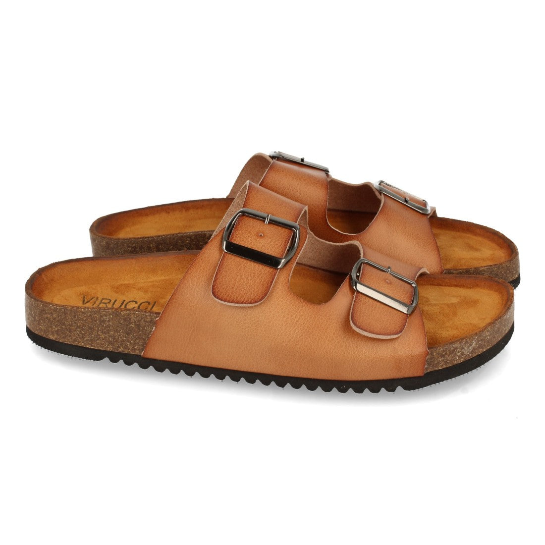 Sandalias Kaki Mujer Planas Planta Anatómica Cómodas