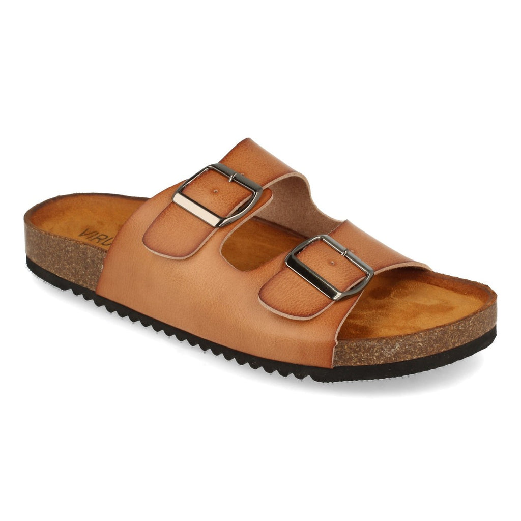 Sandalias Kaki Mujer Planas Planta Anatómica Cómodas