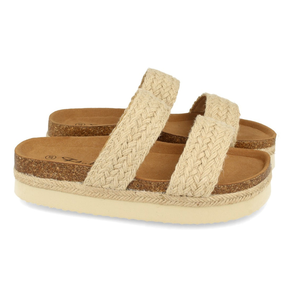 Sandalias Beige Mujer Elegantes Verano
