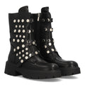 Botines Negros con Plataforma Tachuelas y Suela Track