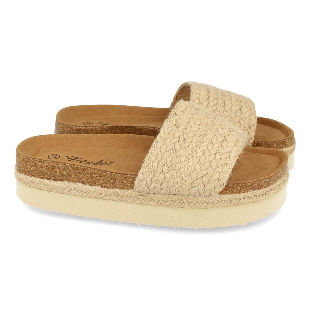 Sandalias Beige Mujer Elegantes Verano
