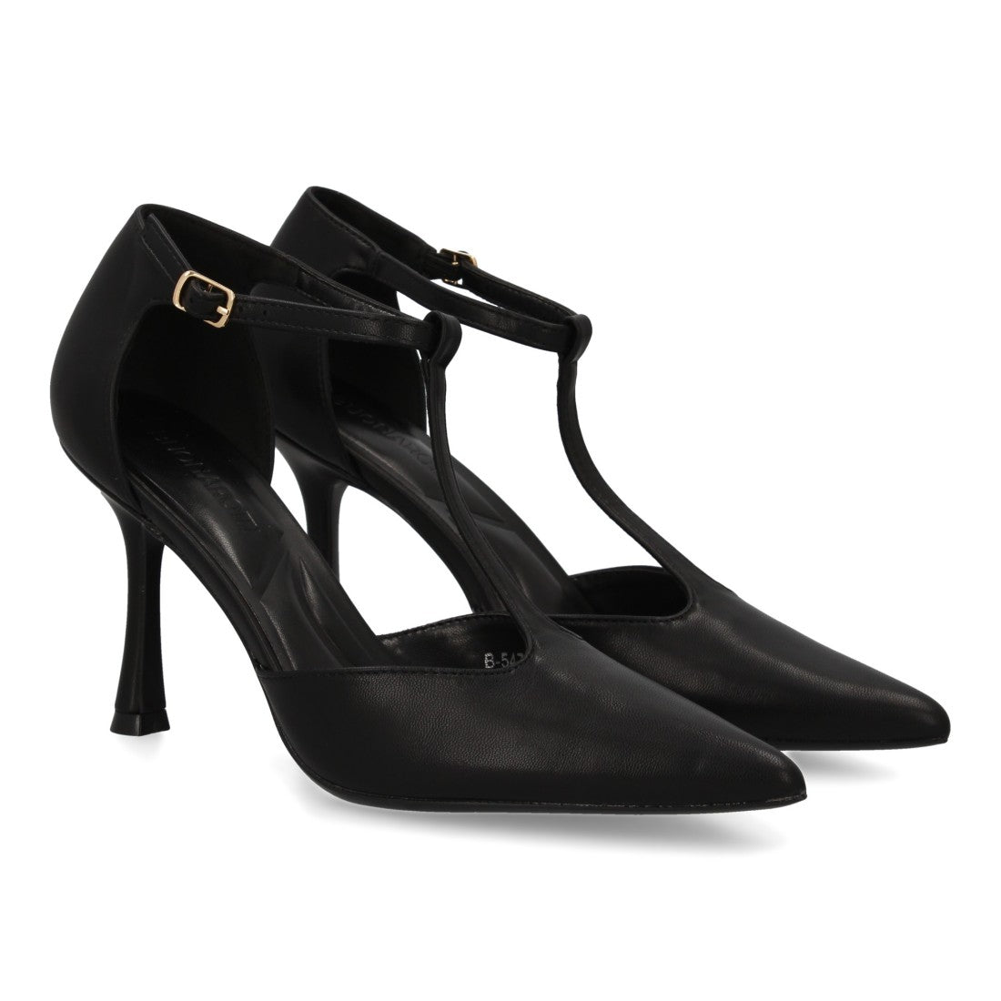 Zapatos de Tacón Negro Esenciales Mujer