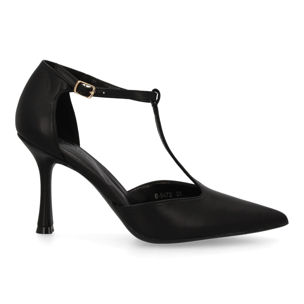 Zapatos de Tacón Negro Esenciales Mujer