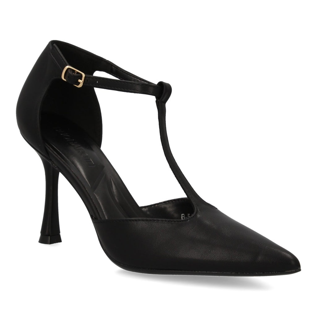 Zapatos de Tacón Negro Esenciales Mujer