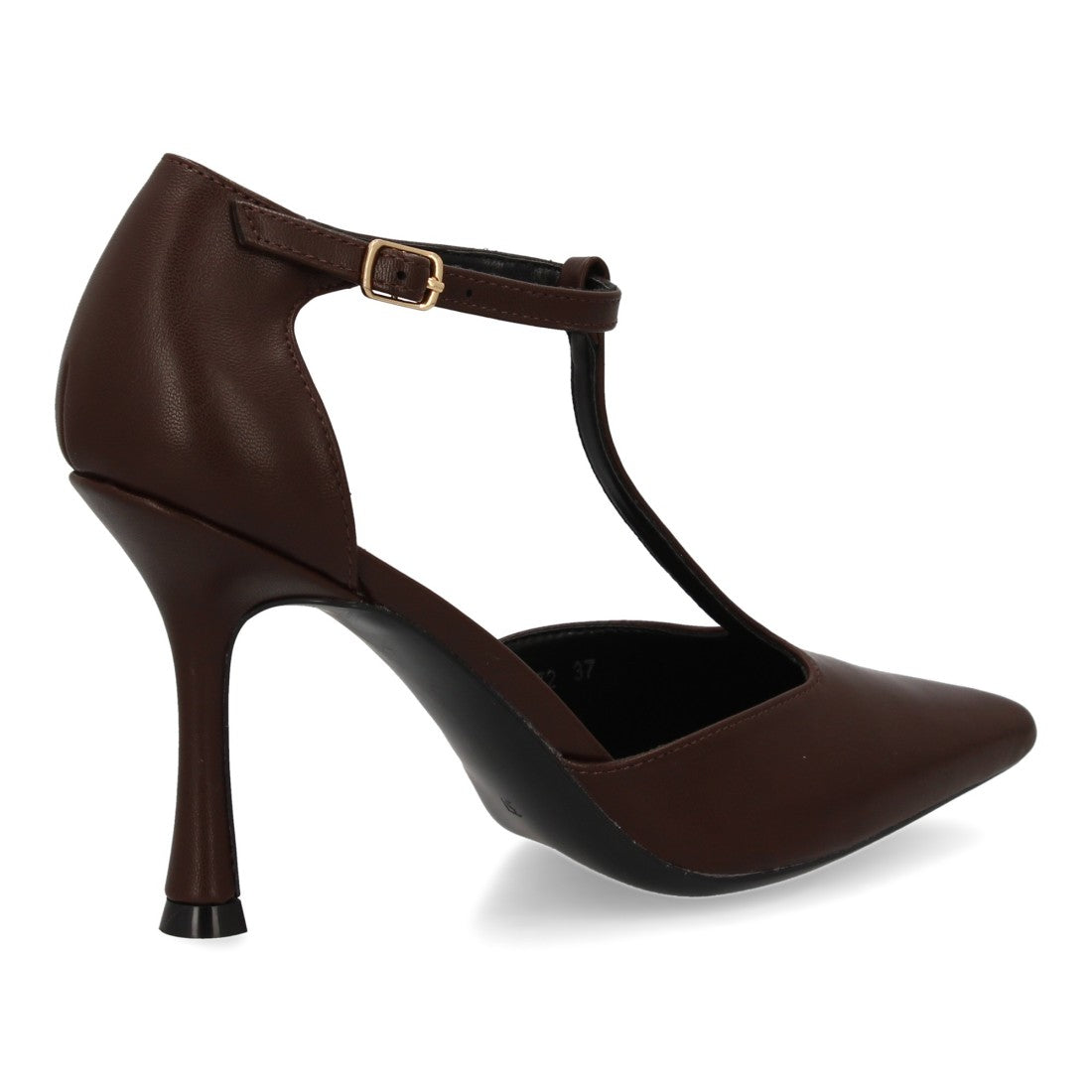 Zapatos de Tacón Marrón Versátiles Mujer