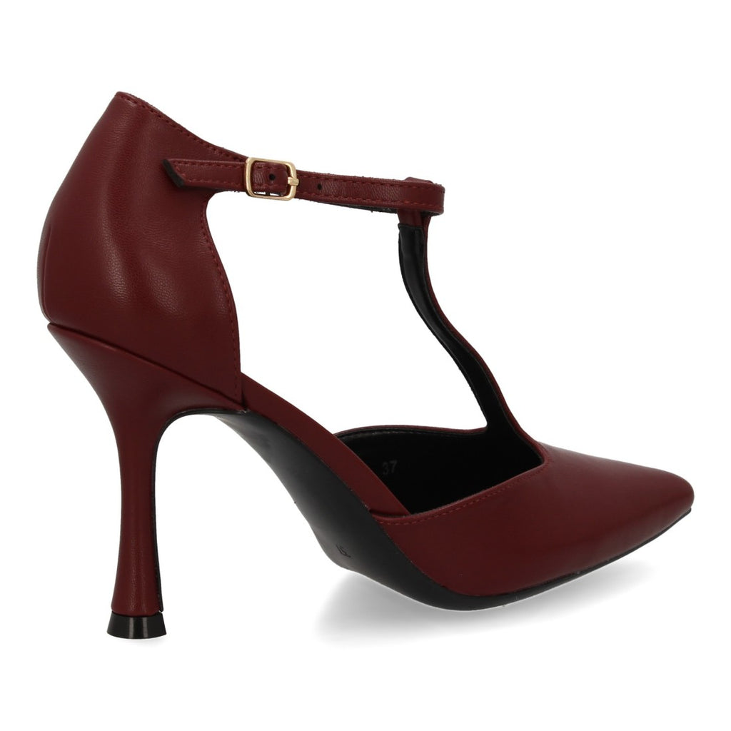 Zapatos de Tacón Rojo Vibrantes Mujer