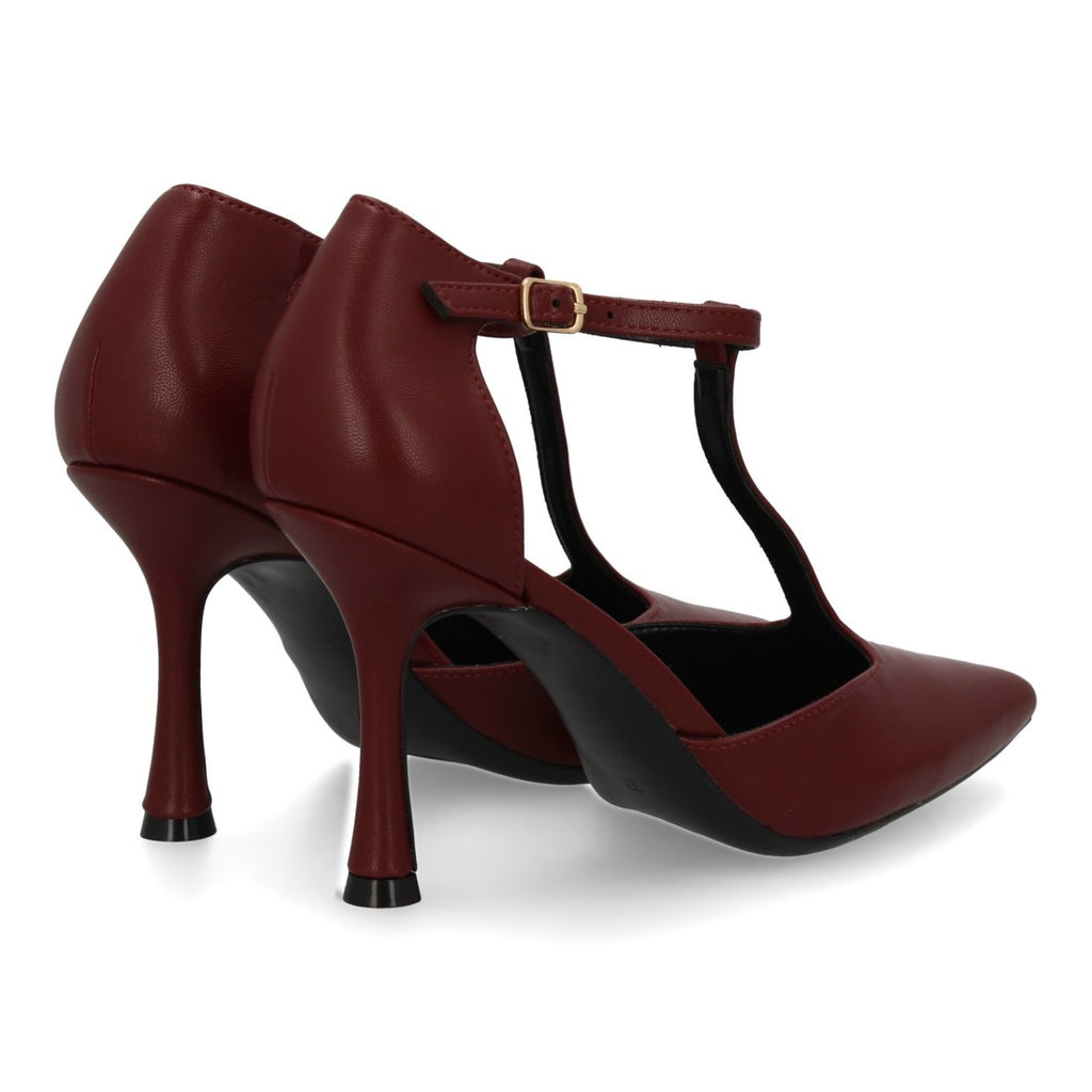 Zapatos de Tacón Rojo Vibrantes Mujer