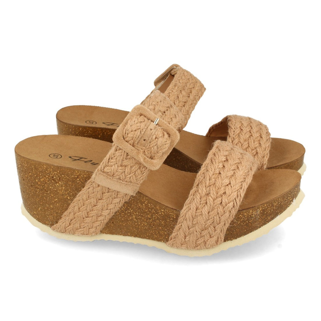 Sandalias Taupe Mujer Elegantes Verano