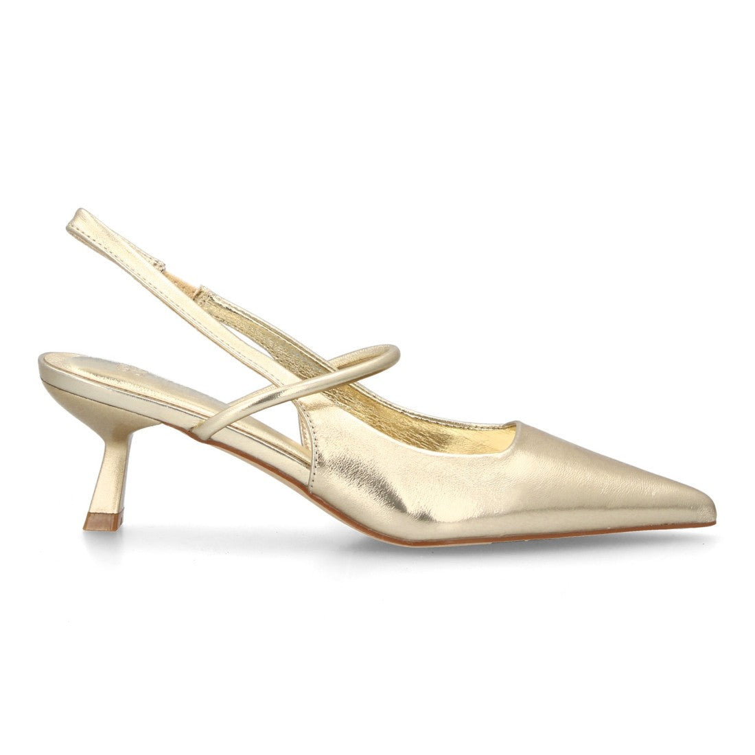 Zapatos de Tacón Oro Glamurosos Mujer