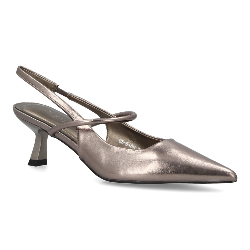 Zapatos de Tacón Plomo Mujer