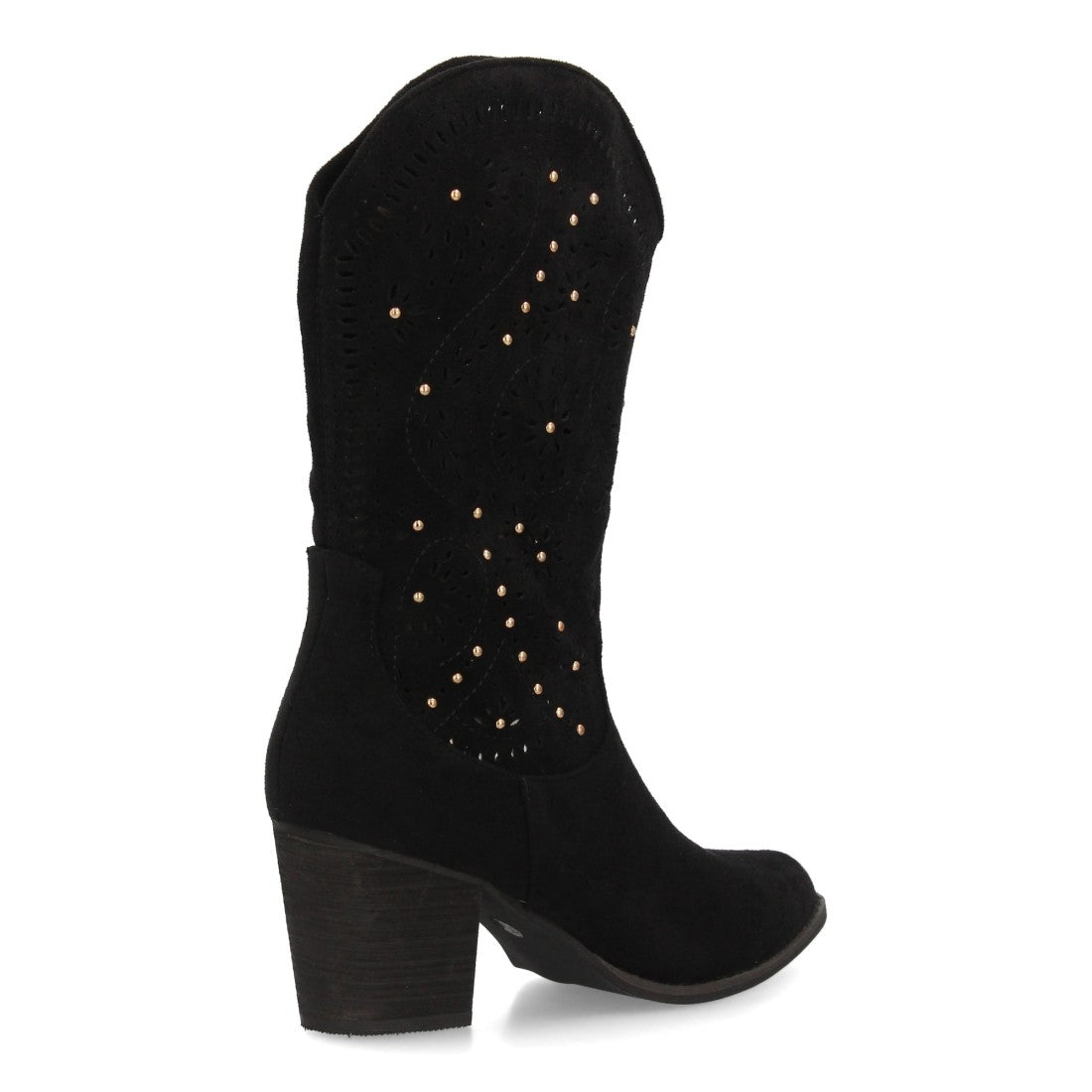 Elegante schwarze Overknee-Stiefel mit Absatz