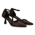 Zapatos de Tacón Marrón Sofisticados Mujer