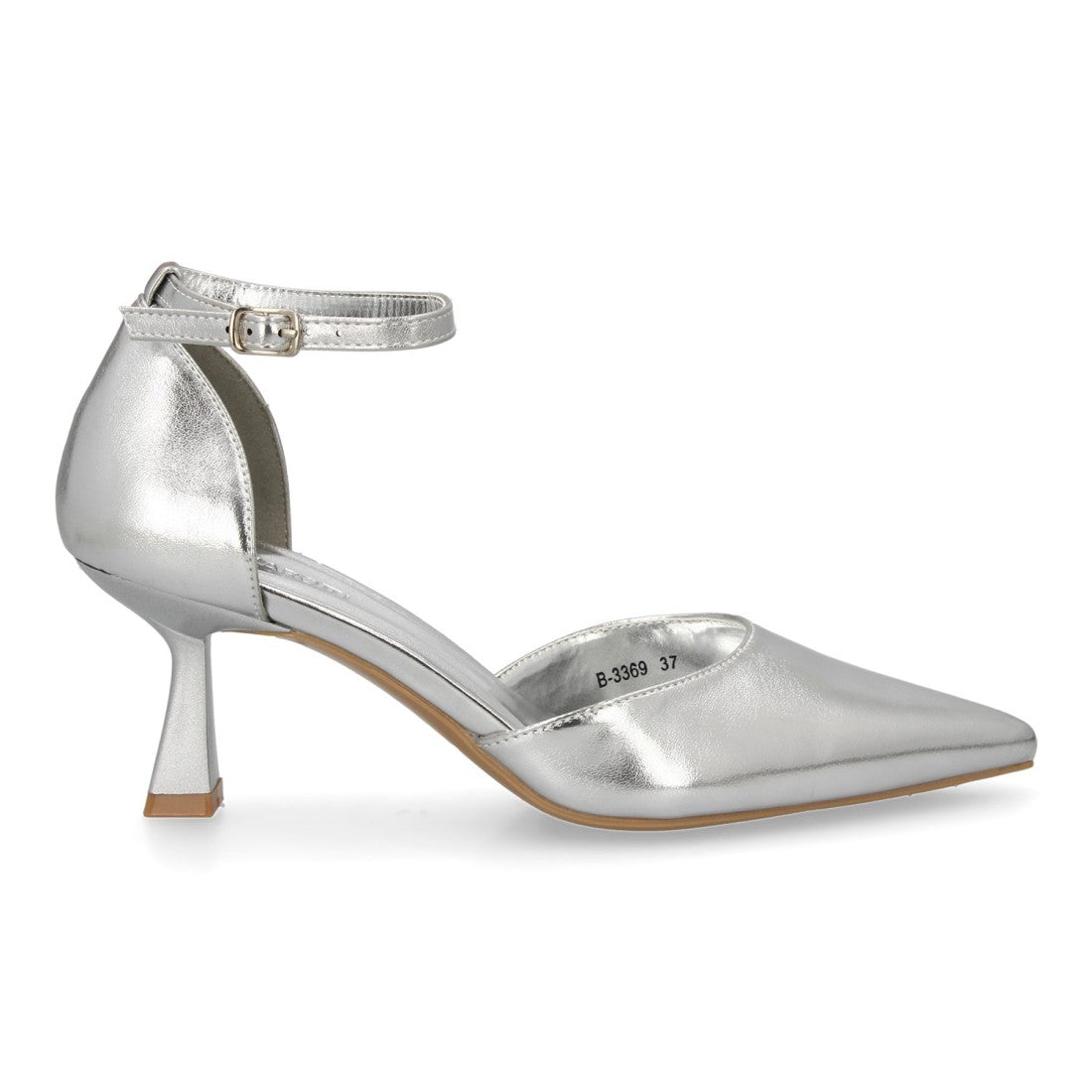 Zapatos de Tacón Plata Festivos Mujer