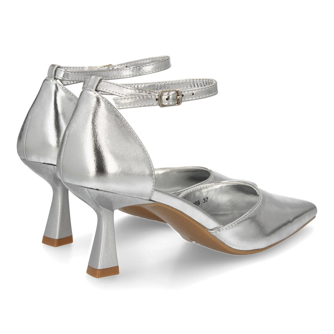 Zapatos de Tacón Plata Festivos Mujer