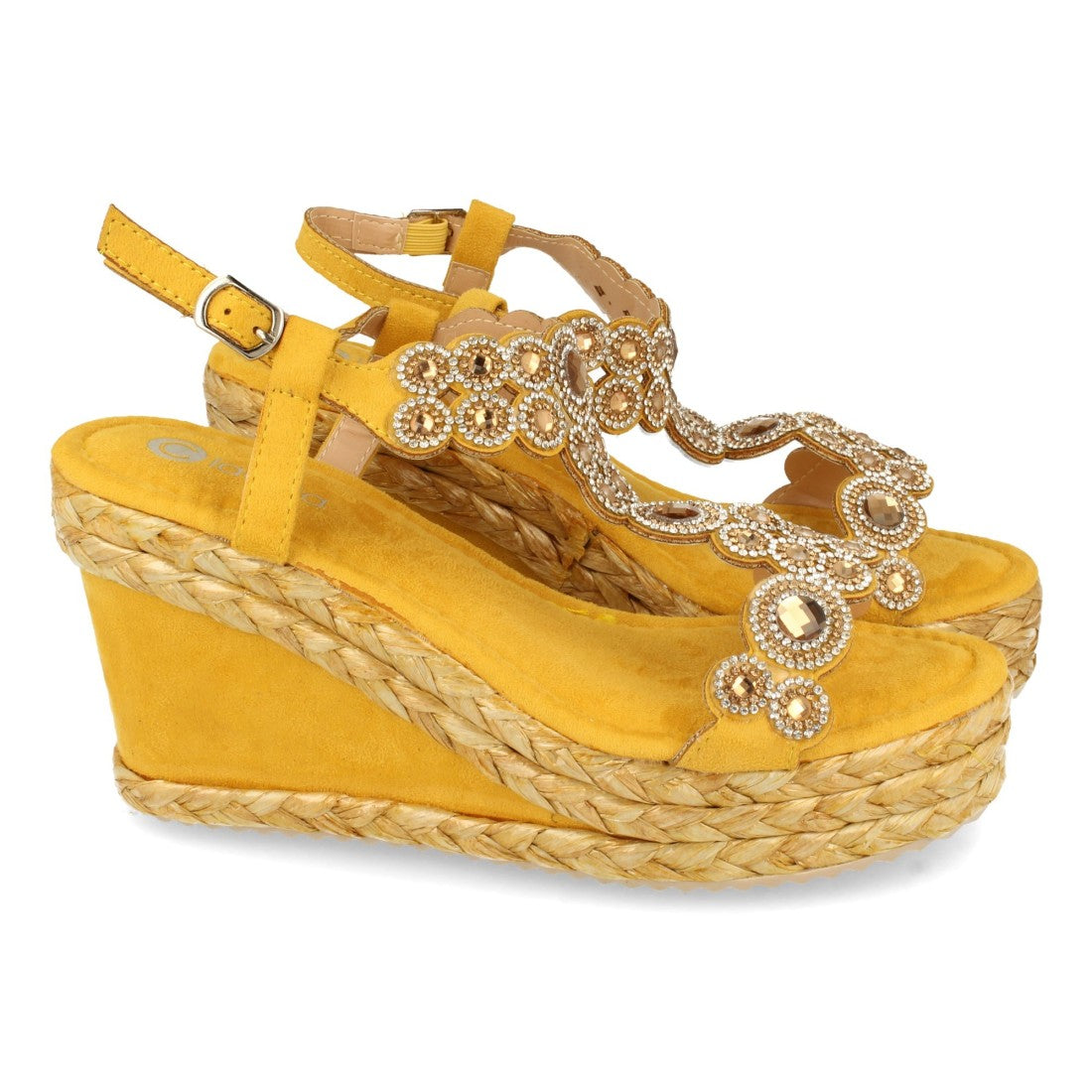 Sandalias Amarillas Mujer Elegantes Verano
