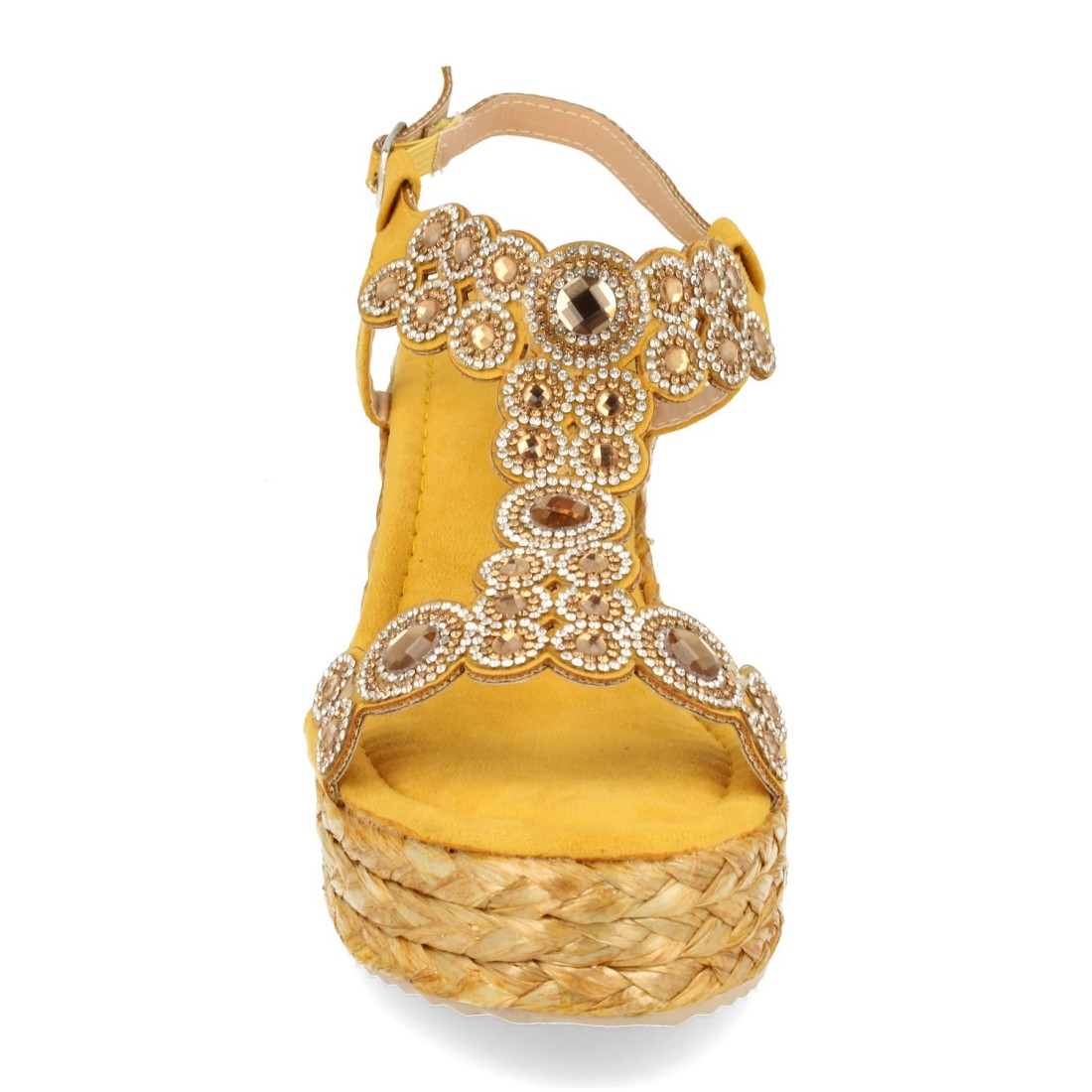 Sandalias Amarillas Mujer Elegantes Verano