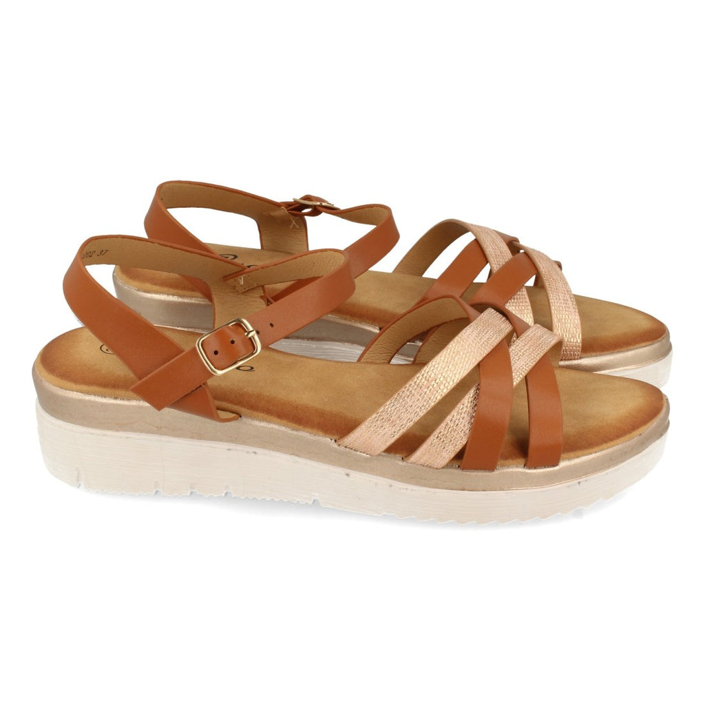 Zapatos Salón Camel Tacón Medio Elegantes