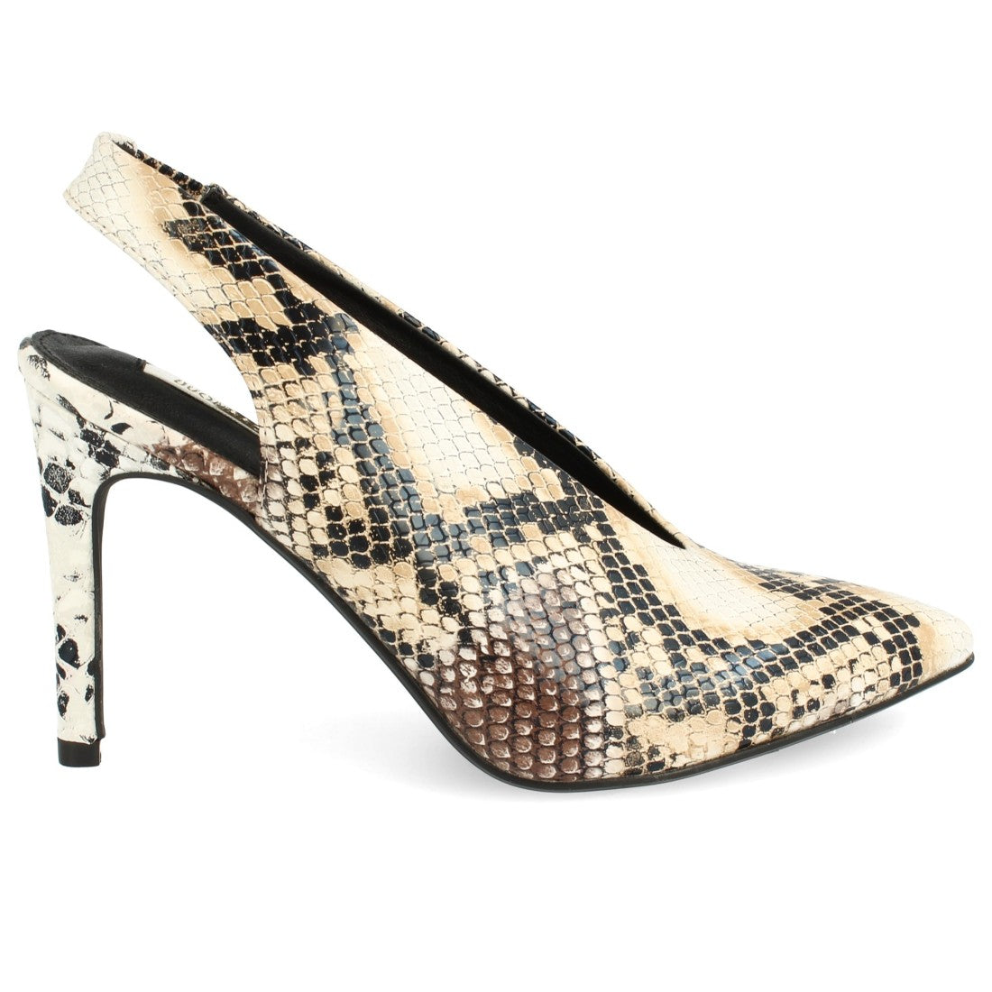 Zapatos de Tacón Estampado Serpiente Atrevidos Mujer