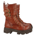 Elegante kamelfarbene Stiefel Herbst-Winter