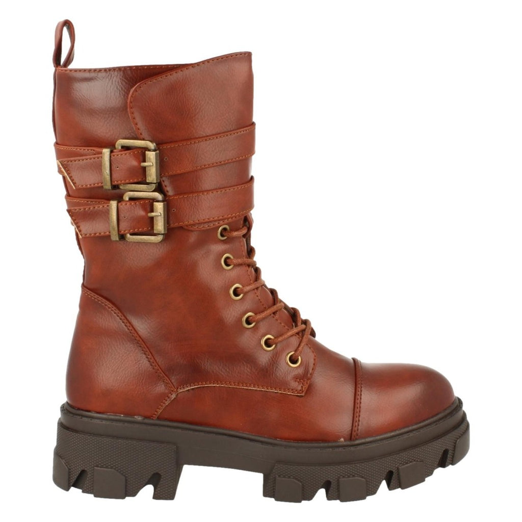 Elegante kamelfarbene Stiefel Herbst-Winter