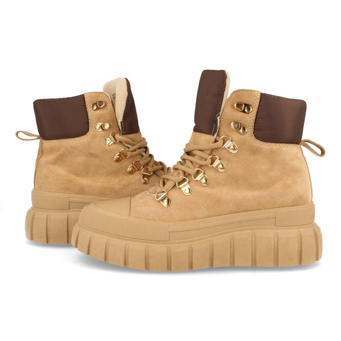 Khakifarbene Damenstiefel | Militärstil und Urban Attitude