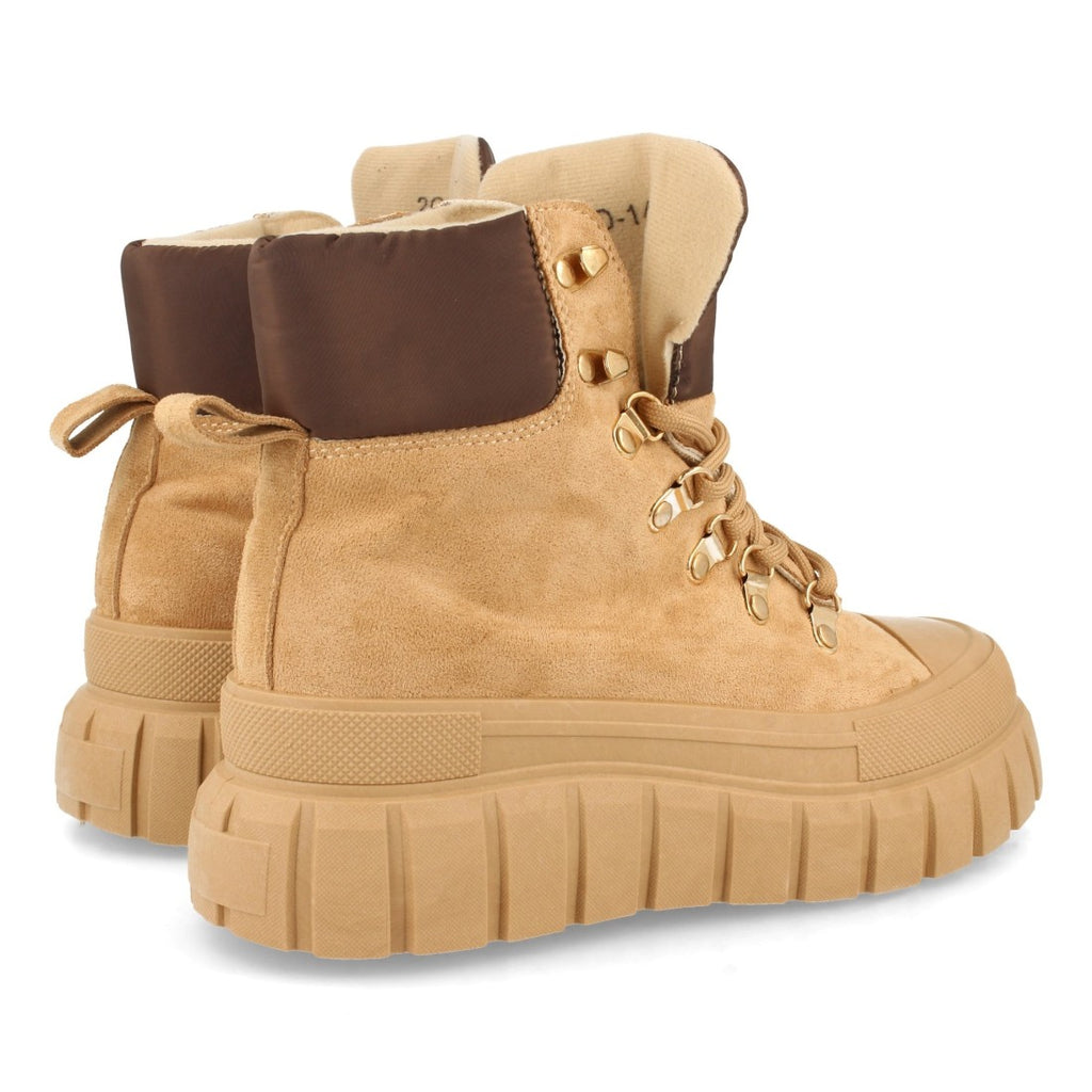 Khakifarbene Damenstiefel | Militärstil und Urban Attitude