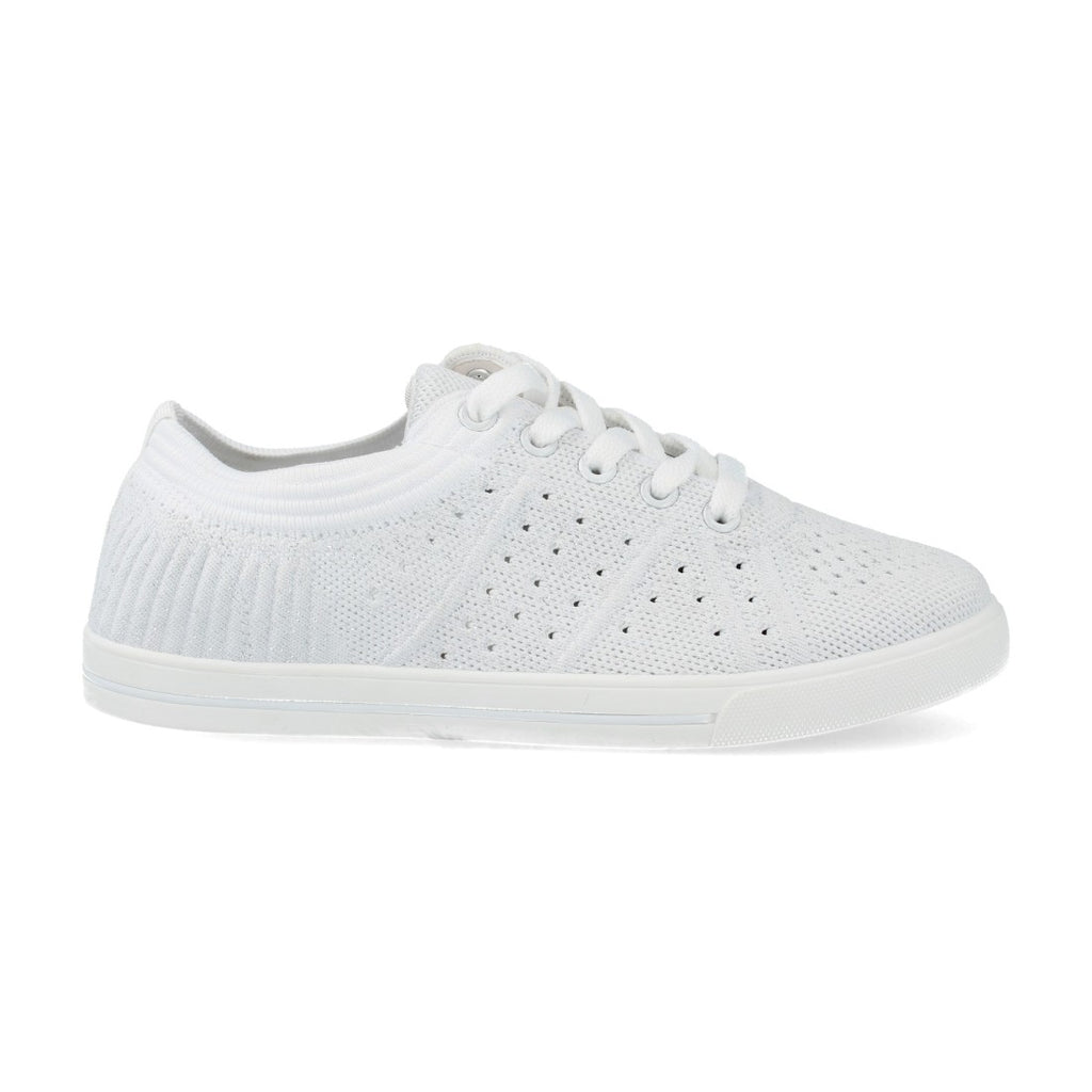 Zapatillas Plateadas Mujer - Brillo Moderno Sofisticado
