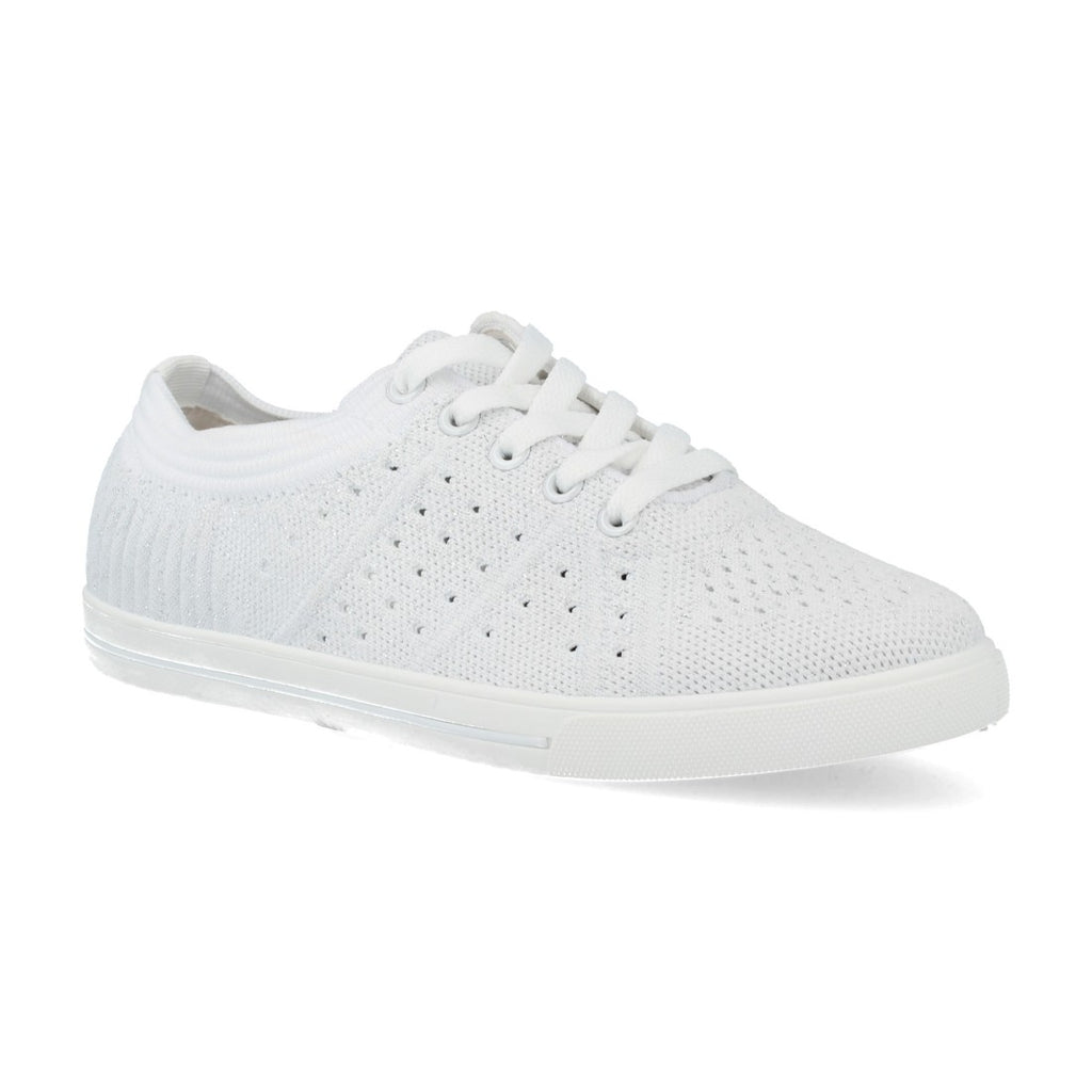 Zapatillas Plateadas Mujer - Brillo Moderno Sofisticado