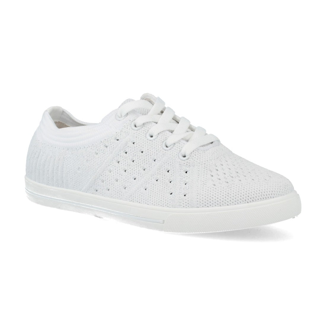 Zapatillas Plateadas Mujer - Brillo Moderno Sofisticado