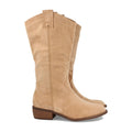 Botas Tacón con Bordado - Albaricoque