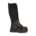 Elegante schwarze Stiefel Herbst-Winter