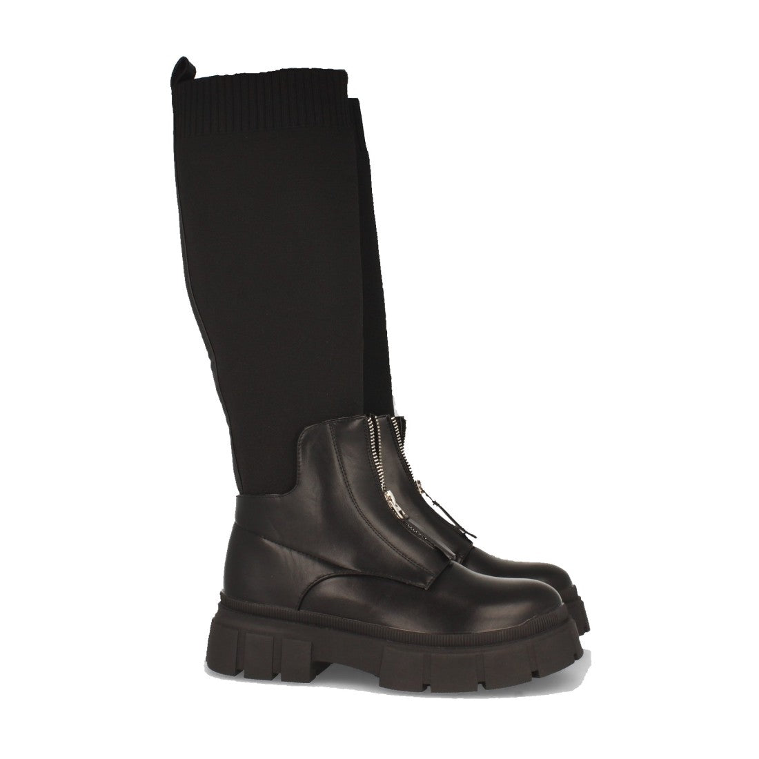 Elegante schwarze Stiefel Herbst-Winter