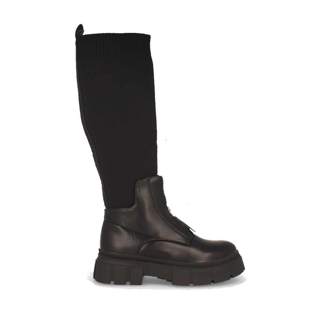 Elegante schwarze Stiefel Herbst-Winter