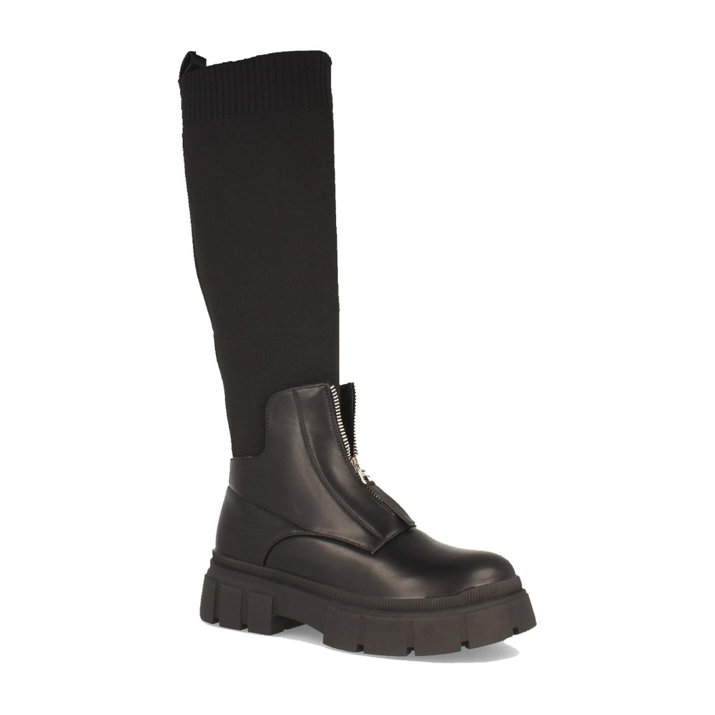 Elegante schwarze Stiefel Herbst-Winter