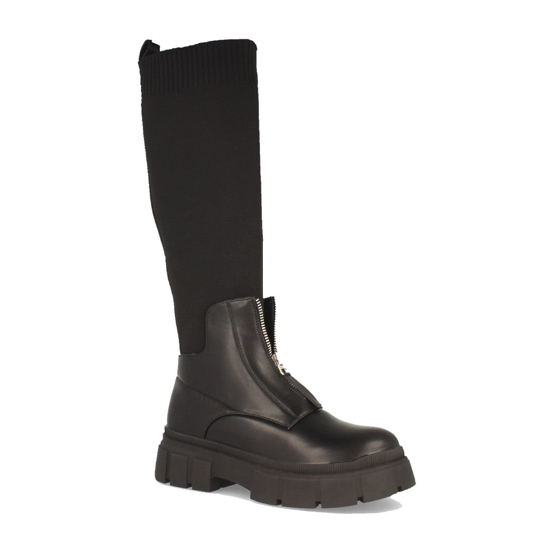 Elegante schwarze Stiefel Herbst-Winter