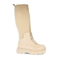 Elegante beige Stiefel Herbst-Winter