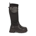 Elegante schwarze Stiefel Herbst-Winter