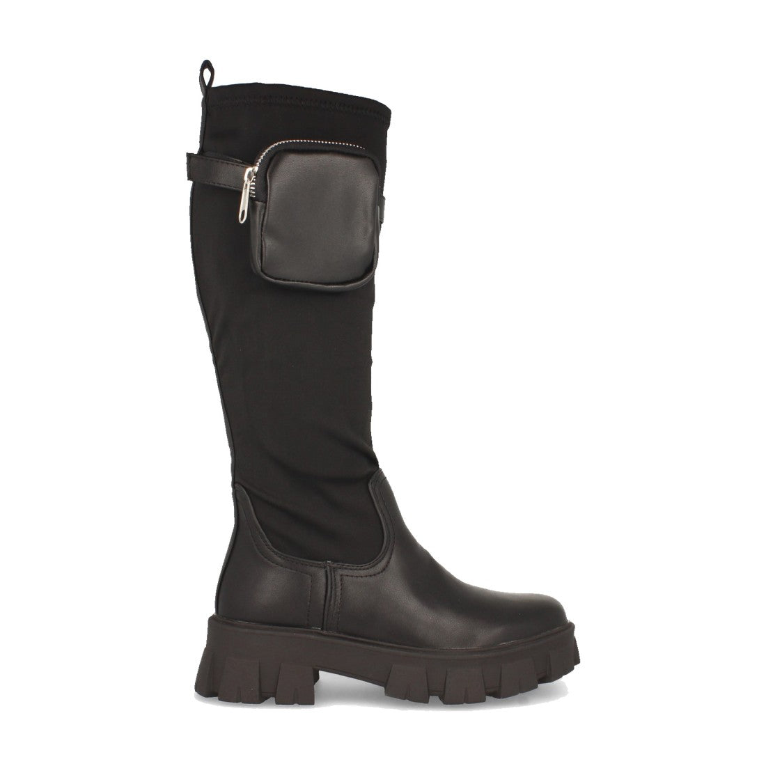 Elegante schwarze Stiefel Herbst-Winter