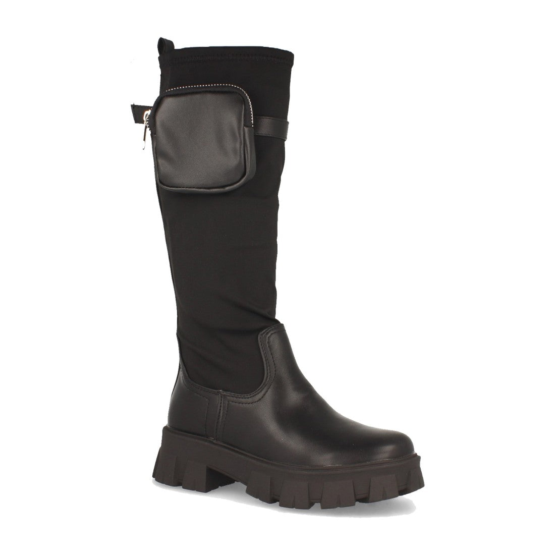 Elegante schwarze Stiefel Herbst-Winter