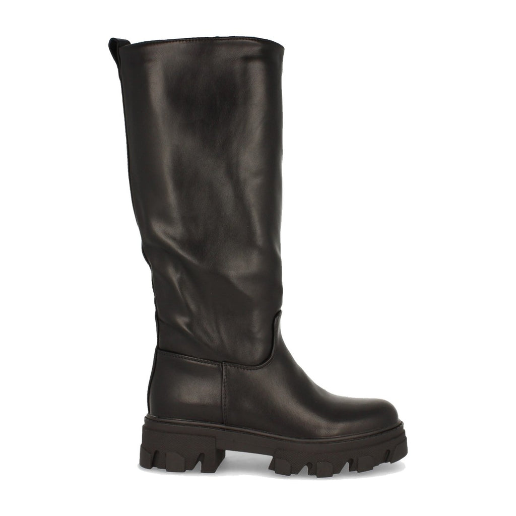 Botas Negras con Plataforma y Suela Dentada