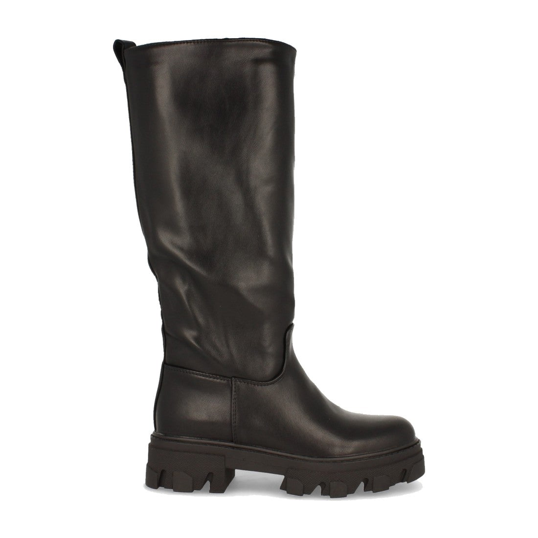 Botas Negras con Plataforma y Suela Dentada