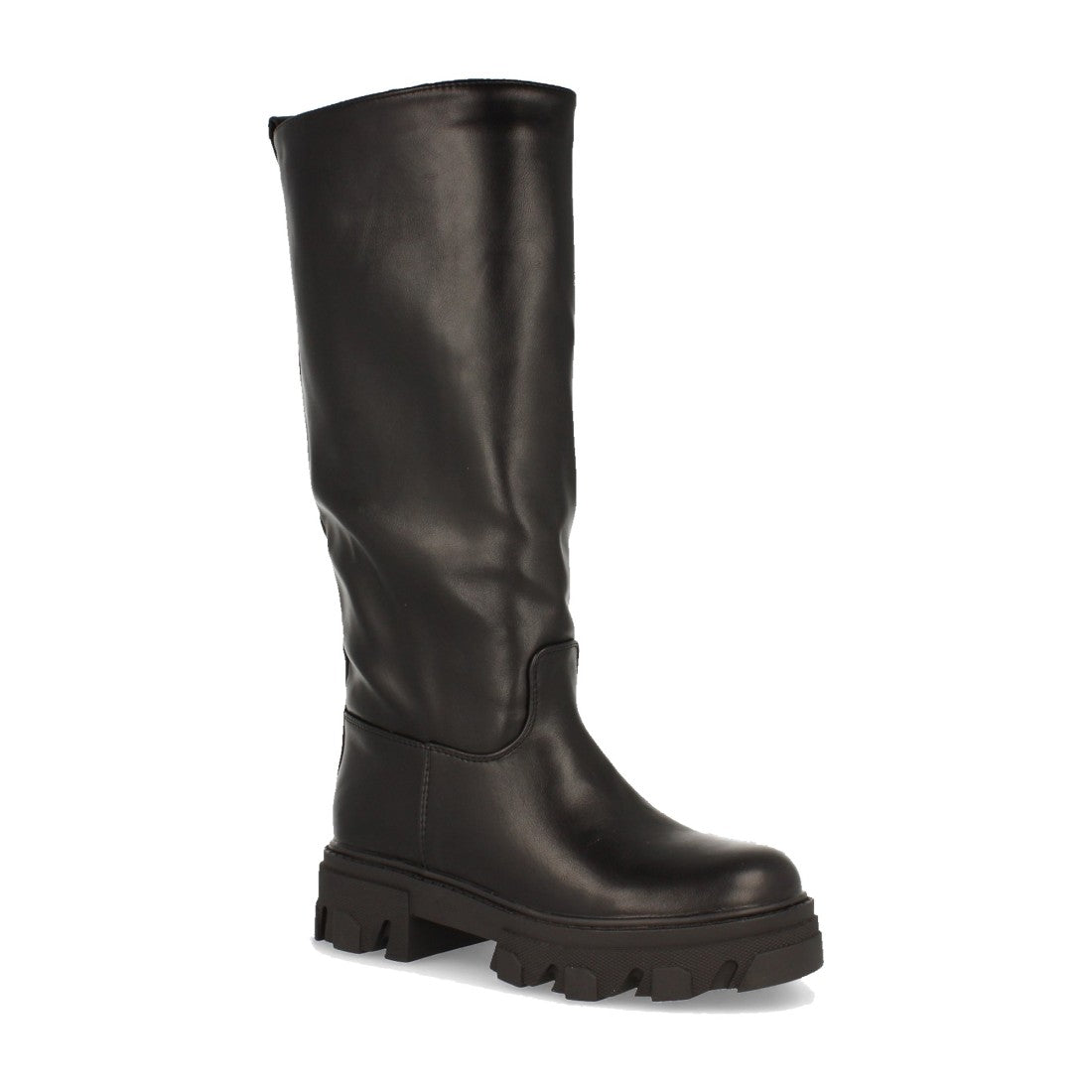 Botas Negras con Plataforma y Suela Dentada