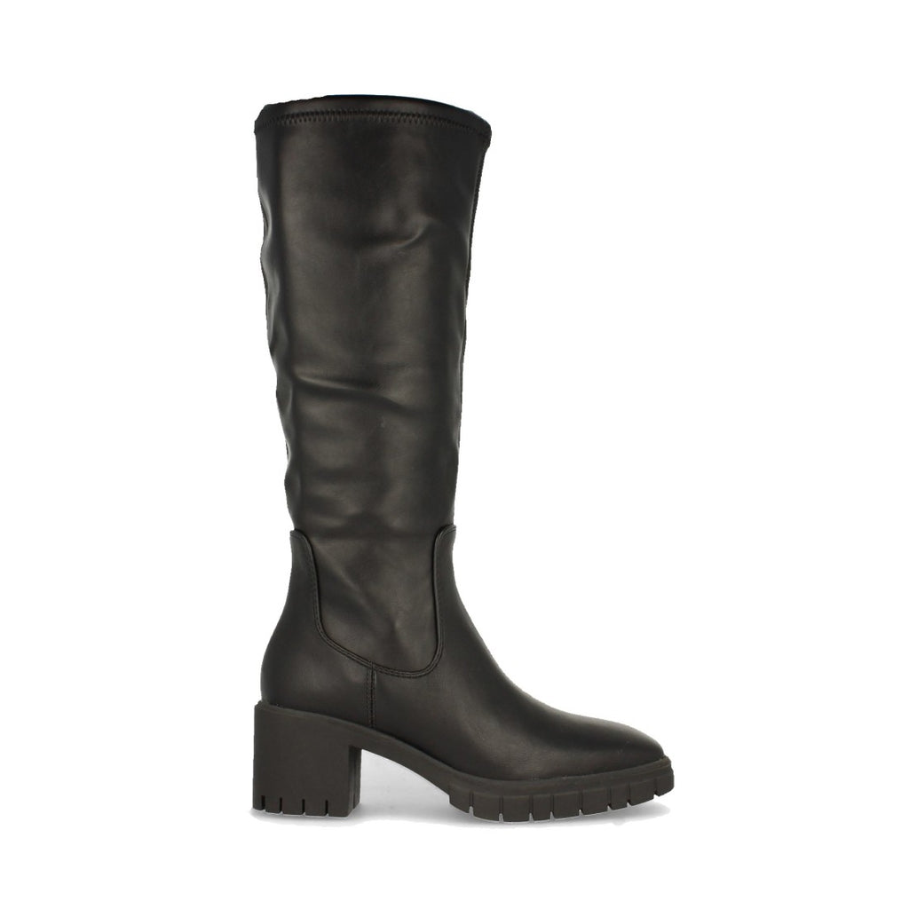 Schwarze Stiefel, Absatz, Reißverschluss am Schaft