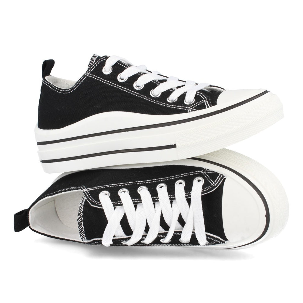 Zapatillas Negras Mujer - Elegancia Esencial Contemporánea