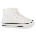 Zapatilla Abotinada Blanca con Cordones