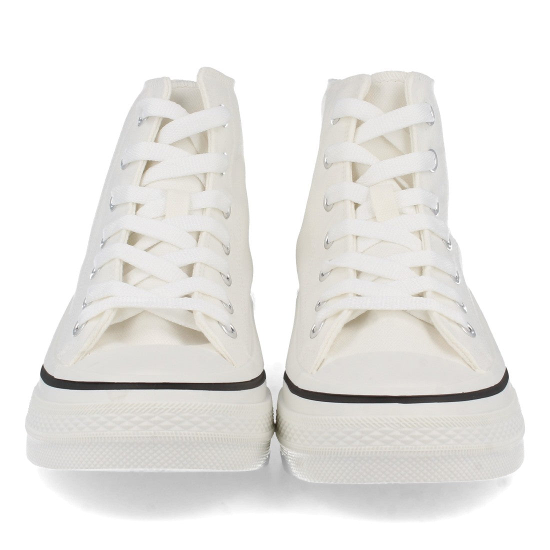 Zapatilla Abotinada Blanca con Cordones