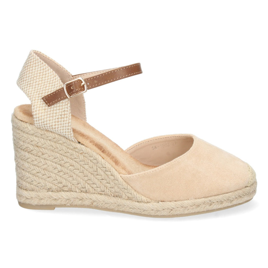 Sandalias Planas Beige Versátiles Mujer