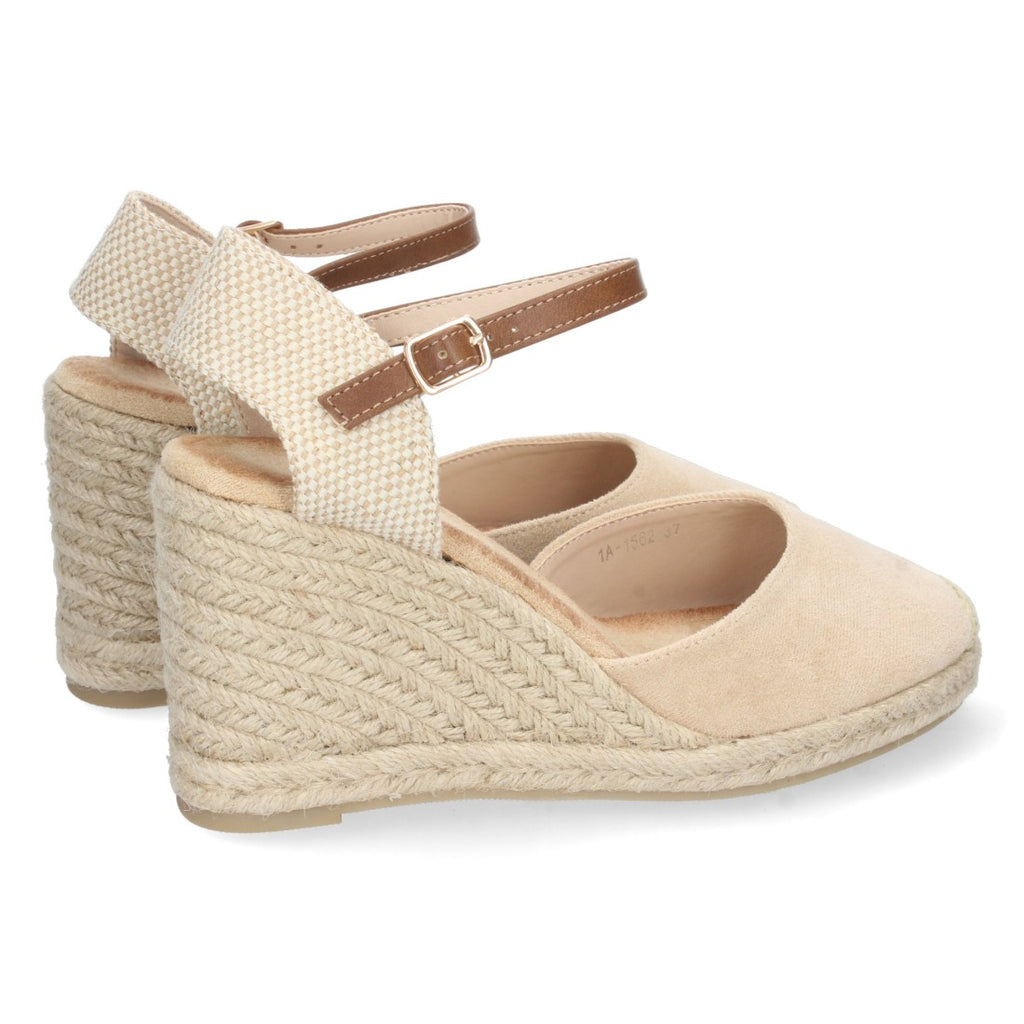 Sandalias Planas Beige Versátiles Mujer